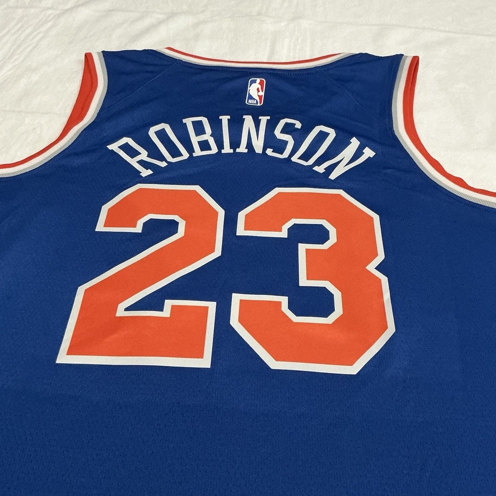 New York Knicks Robinson 23 Swingman Icon Edition Jersey Blue size 52 / XL - Picture 10 of 12